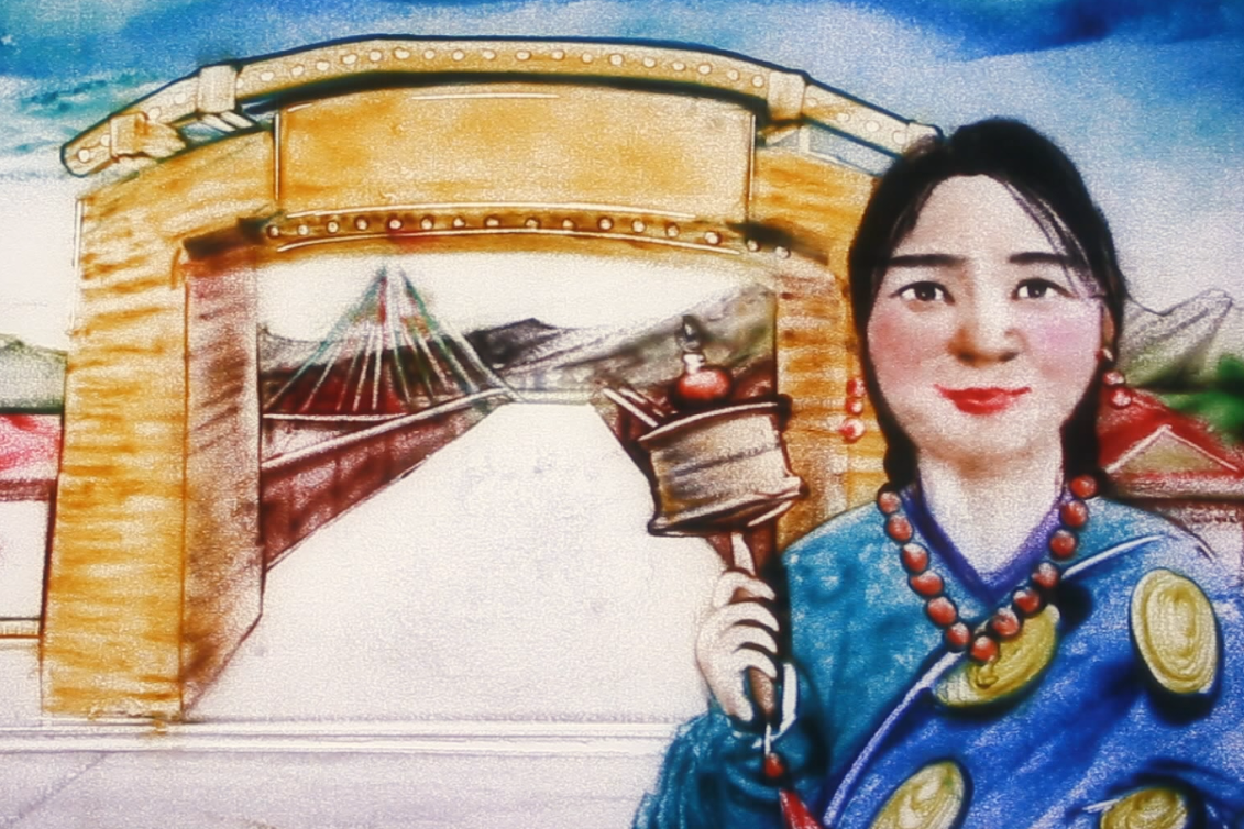 沙畫|奮力追夢！2020決戰(zhàn)脫貧攻堅“甘肅卷”