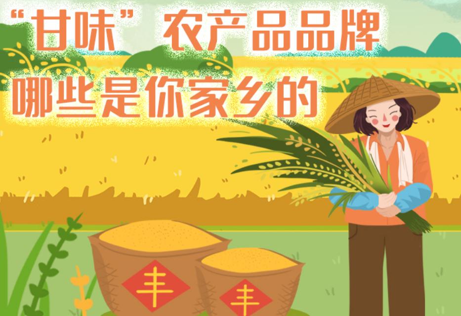 一圖帶你了解“甘味”農(nóng)產(chǎn)品品牌 ，哪些是你家鄉(xiāng)的？