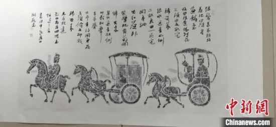 圖為傳拓作品。　崔琳 攝