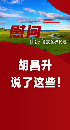  圖解|慰問甘南州各族各界代表 胡昌升說了這些！