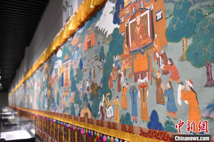 8月20日，“塔影河聲吉祥千年——涼州會盟暨蘭州與武威文物聯(lián)展”在蘭州市博物館開展。戴文昌 攝