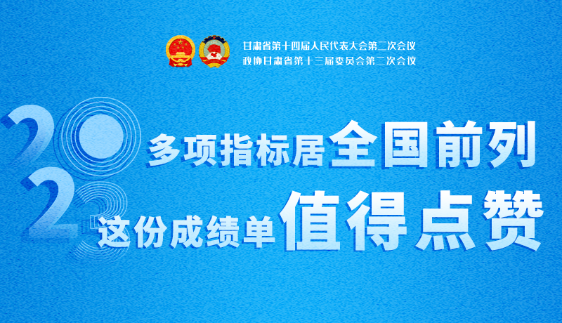 【聚焦2024甘肅兩會】3D海報|多項指標居全國前列！甘肅這份成績單值得點贊