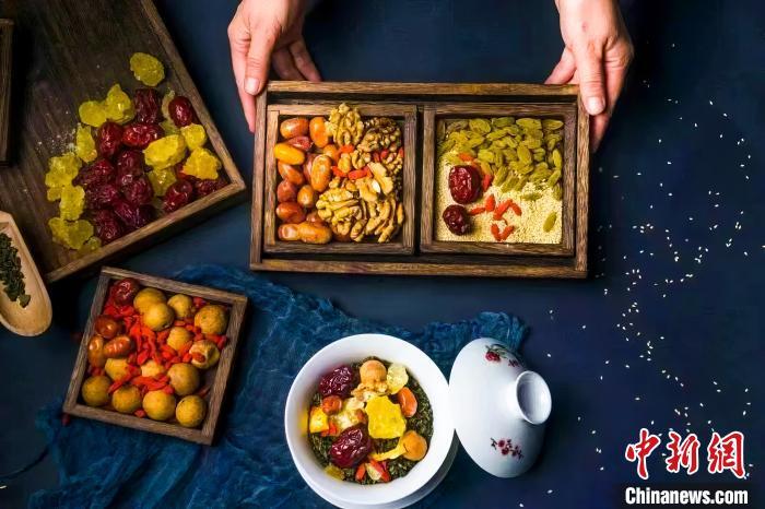 2023年5月，拍攝的臨夏蓋碗茶所需原料。(資料圖)臨夏市融媒體中心供圖